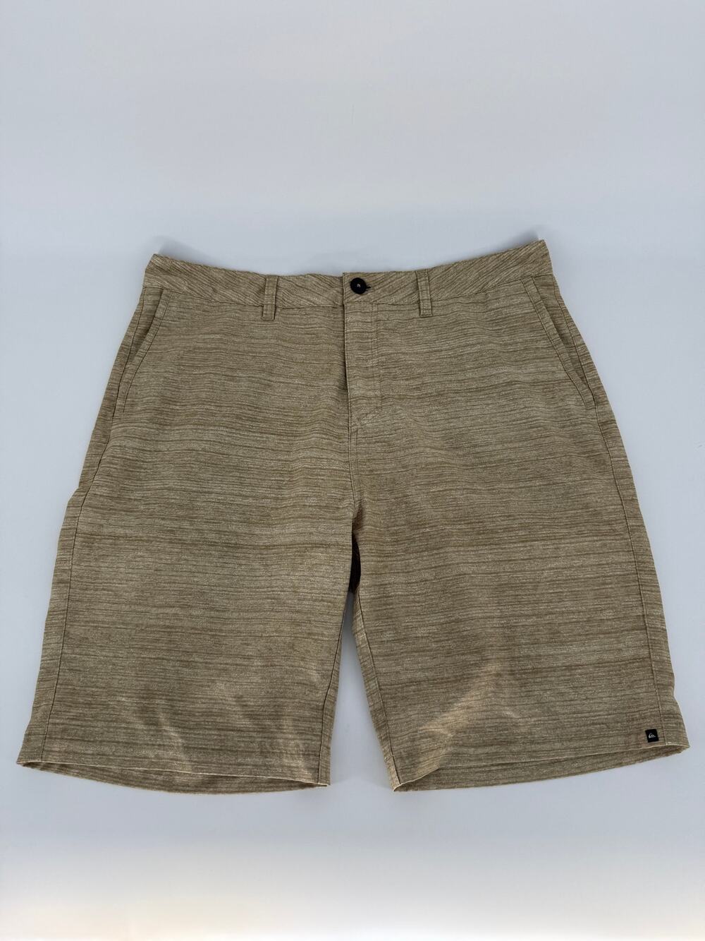 Quiksilver Union Heather Amphibian Shorts Mens 36 Tan Stretch Hybrid 20”